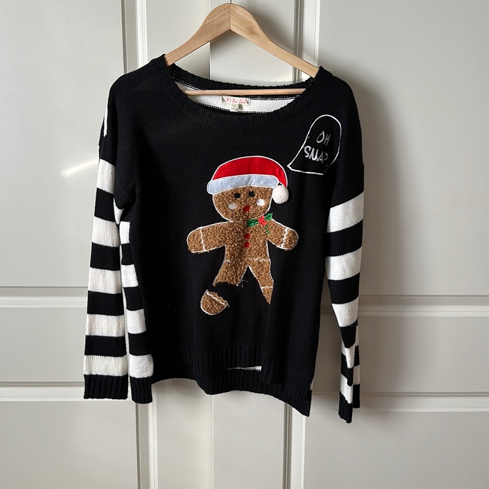 Christmas Sweater Gingerbread Man Women’s Size XL